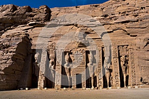 Abu Simbel, site of two temples built by the Egyptian king Ramses II (reigned 1279â€“13 BCE), now located in AswÄn muá¸¥Äfaáº“ah
